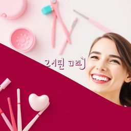 An advertisement image for a dental clinic named 'عيادة الر'