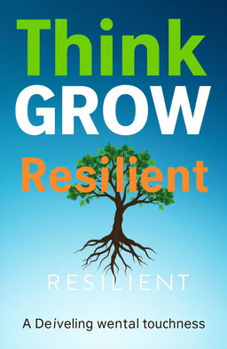 A visually striking front cover for the book "Think and Grow Resilient"