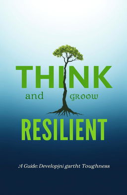 A visually striking front cover for the book "Think and Grow Resilient"