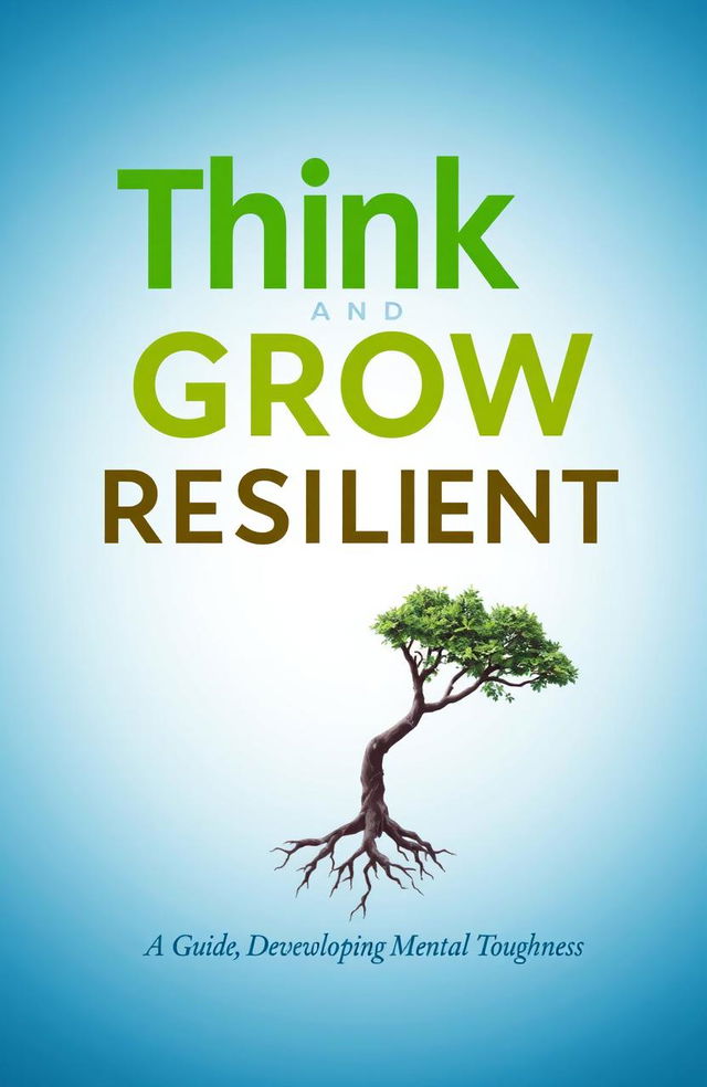 A visually striking front cover for the book "Think and Grow Resilient"