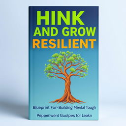 A captivating front cover for the book titled "Think and Grow Resilient"