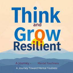 An eye-catching front cover design for the book titled "Think and Grow Resilient"