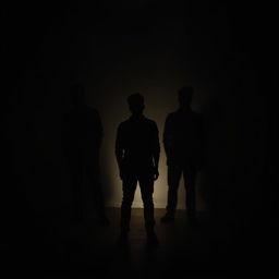 A striking image of a person standing in the foreground, deeply engaged in exploring their shadow self