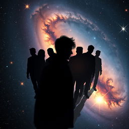 A visually intriguing composition featuring a blurred figure of a person exploring their shadow self