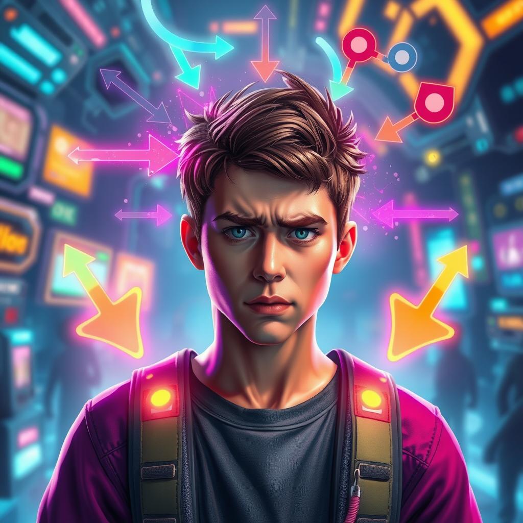 A vibrant and futuristic gaming world background, showcasing realism in game design