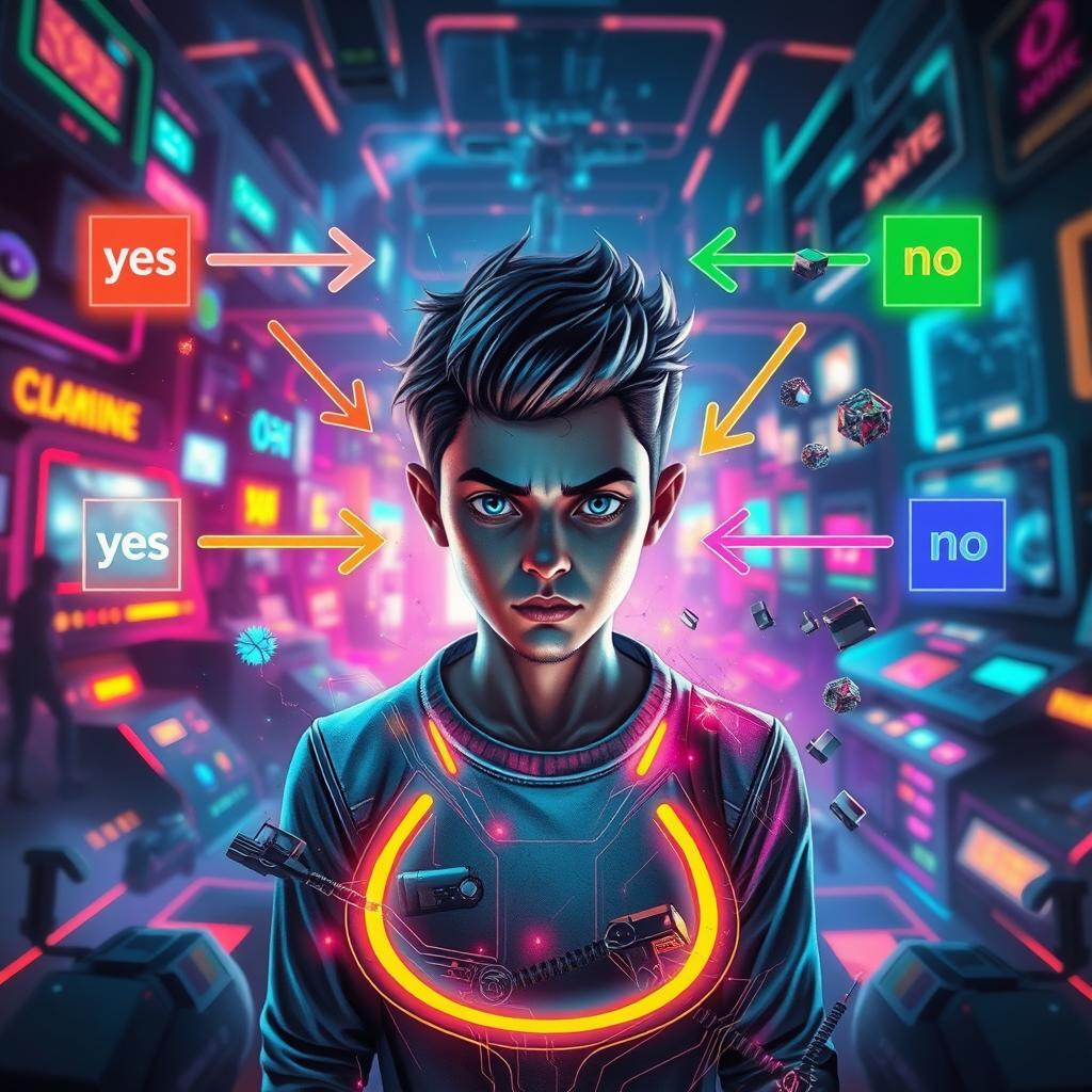 A vibrant and futuristic gaming world background, reflecting realism in game design