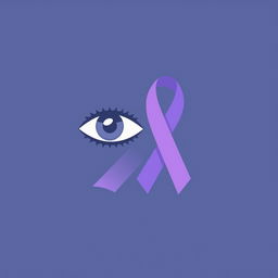 An imaginative and meaningful symbol that creatively combines the elements of prying, cancer awareness, and a semicolon