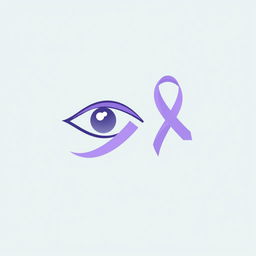 An imaginative and meaningful symbol that creatively combines the elements of prying, cancer awareness, and a semicolon
