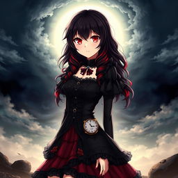 A stunning portrait of Tokisaki Kurumi from the anime series Date A Live