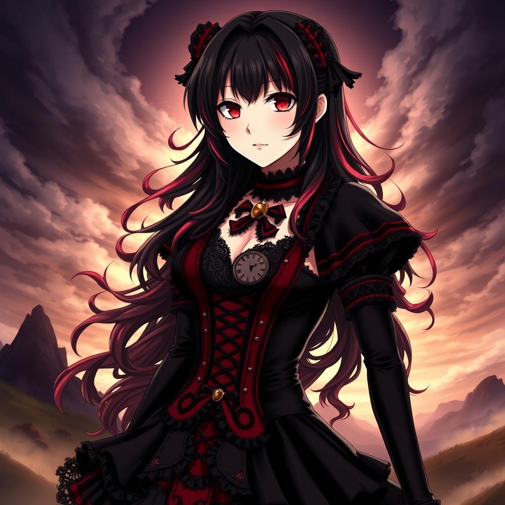 A stunning portrait of Tokisaki Kurumi from the anime series Date A Live