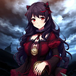 A stunning portrait of Tokisaki Kurumi from the anime series Date A Live