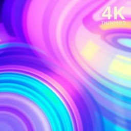 A stunning 4K thumbnail featuring a vibrant, abstract swirl of colors