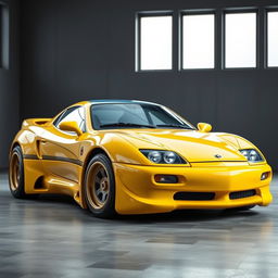 A comical, ugly Russian sports car featuring a bleak and moldy design