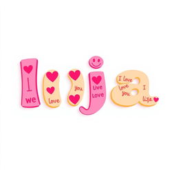 A vibrant, playful typography design showcasing the word "lija"