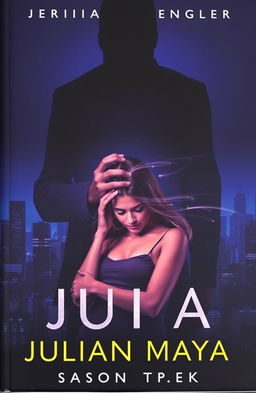The cover features a shadowy figure of Julian looming ominously over a visibly shaken Maya, who stands strong yet vulnerable