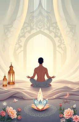 A conceptual illustration representing the integration of Tasawuf (Sufism) and psychotherapy within an Islamic framework