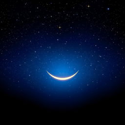 A stunning digital art design featuring a vibrant starry night sky, filled with countless twinkling stars in various sizes, and a deep blue to black gradient representing space