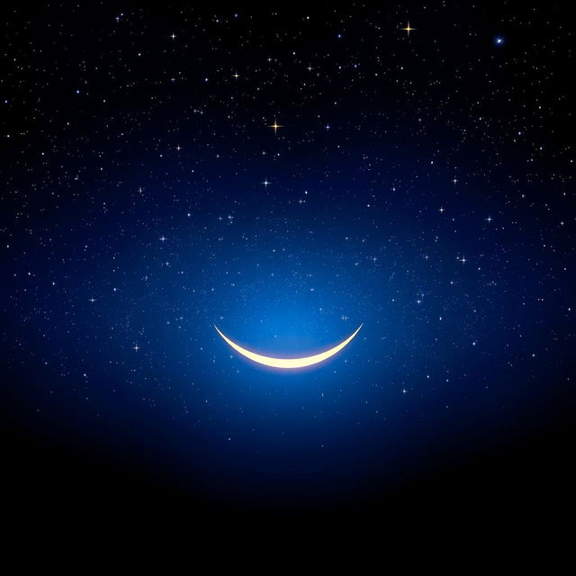 A stunning digital art design featuring a vibrant starry night sky, filled with countless twinkling stars in various sizes, and a deep blue to black gradient representing space