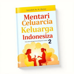 A bright and vibrant book cover design featuring a color palette of light orange, yellow, and soft sky blue