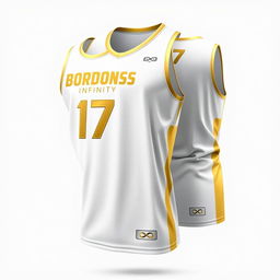 A modern and stylish basketball jersey design for the team named "BORDONS INFINITY"