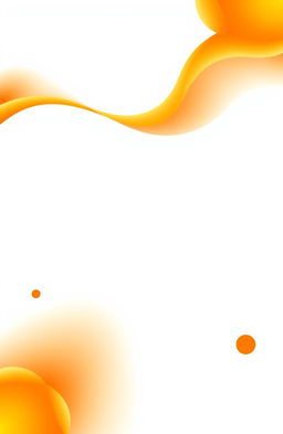 A vibrant digital design featuring an orange and white color combination, showcasing a modern abstract pattern with smooth gradients and geometric shapes
