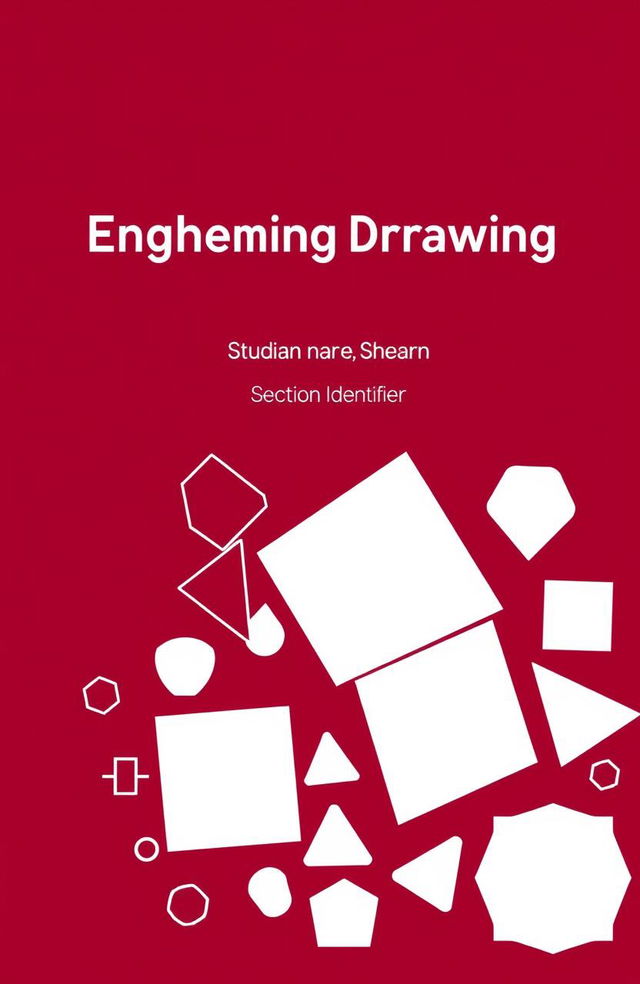 A visually appealing engineering drawing background featuring a rich maroon color