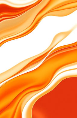 A vibrant digital design showcasing a striking orange and white color combination