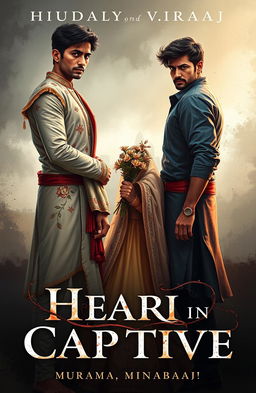 A dramatic cover illustration featuring Nitara, dressed in a torn and tattered Indian wedding attire, showcasing delicate embroidery and vibrant colors
