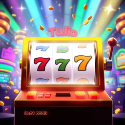 A digital design of a slot machine interface focused on enhancing the left-hand slot