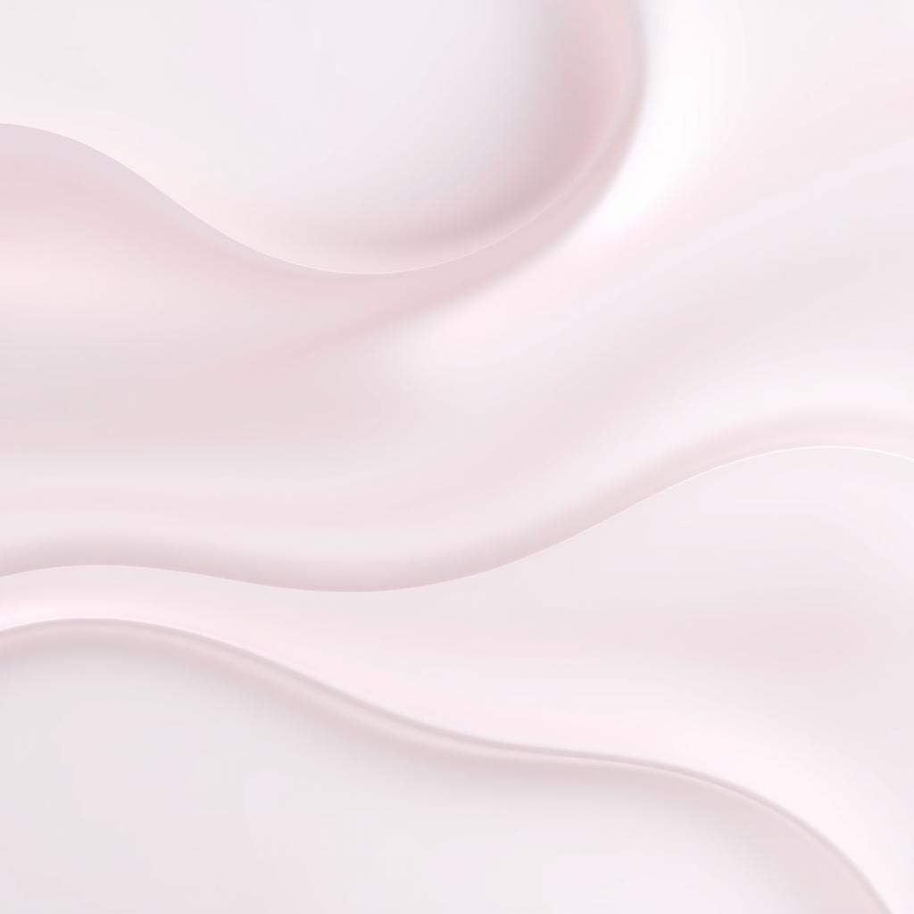 A smooth and polished surface, showcasing a beautifully rendered abstract design with gentle curves and gradients in soft pastel colors