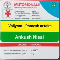 Update the patient name on a medical card
