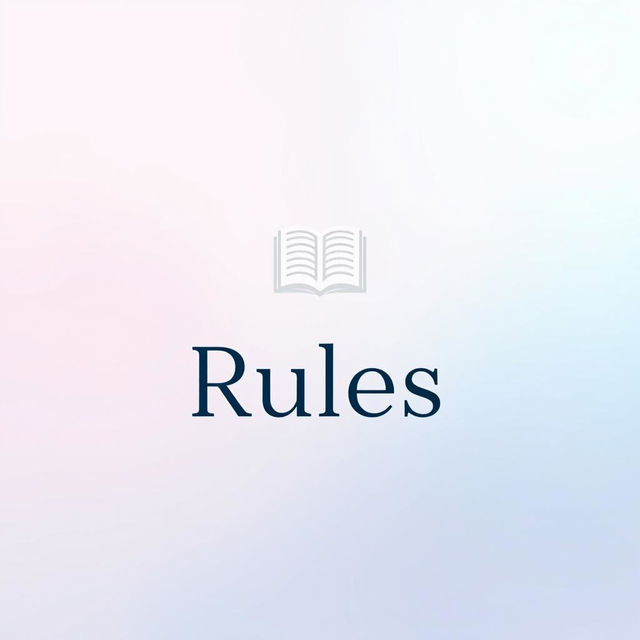 A simple yet elegant Instagram highlight cover titled 'Rules'