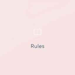 A simple yet elegant Instagram highlight cover titled 'Rules'