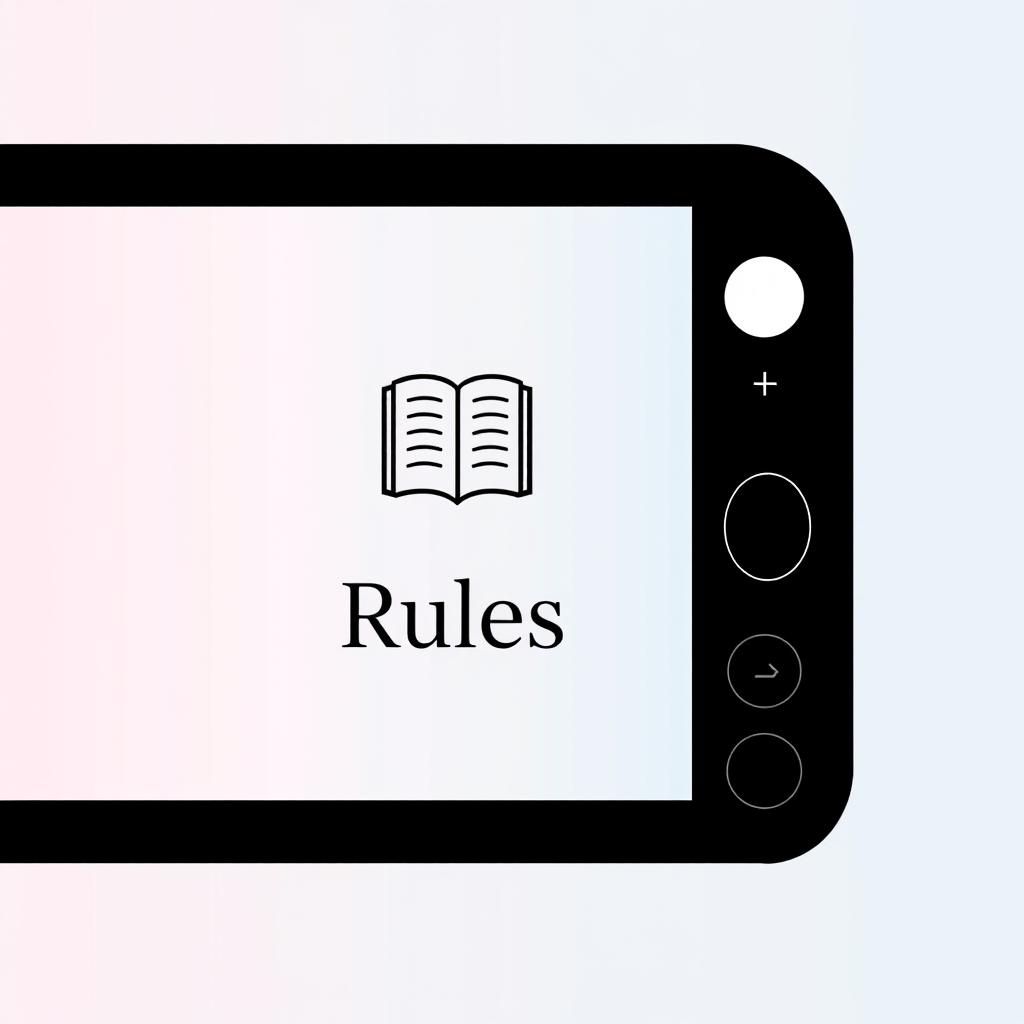 A simple yet elegant Instagram highlight cover titled 'Rules'