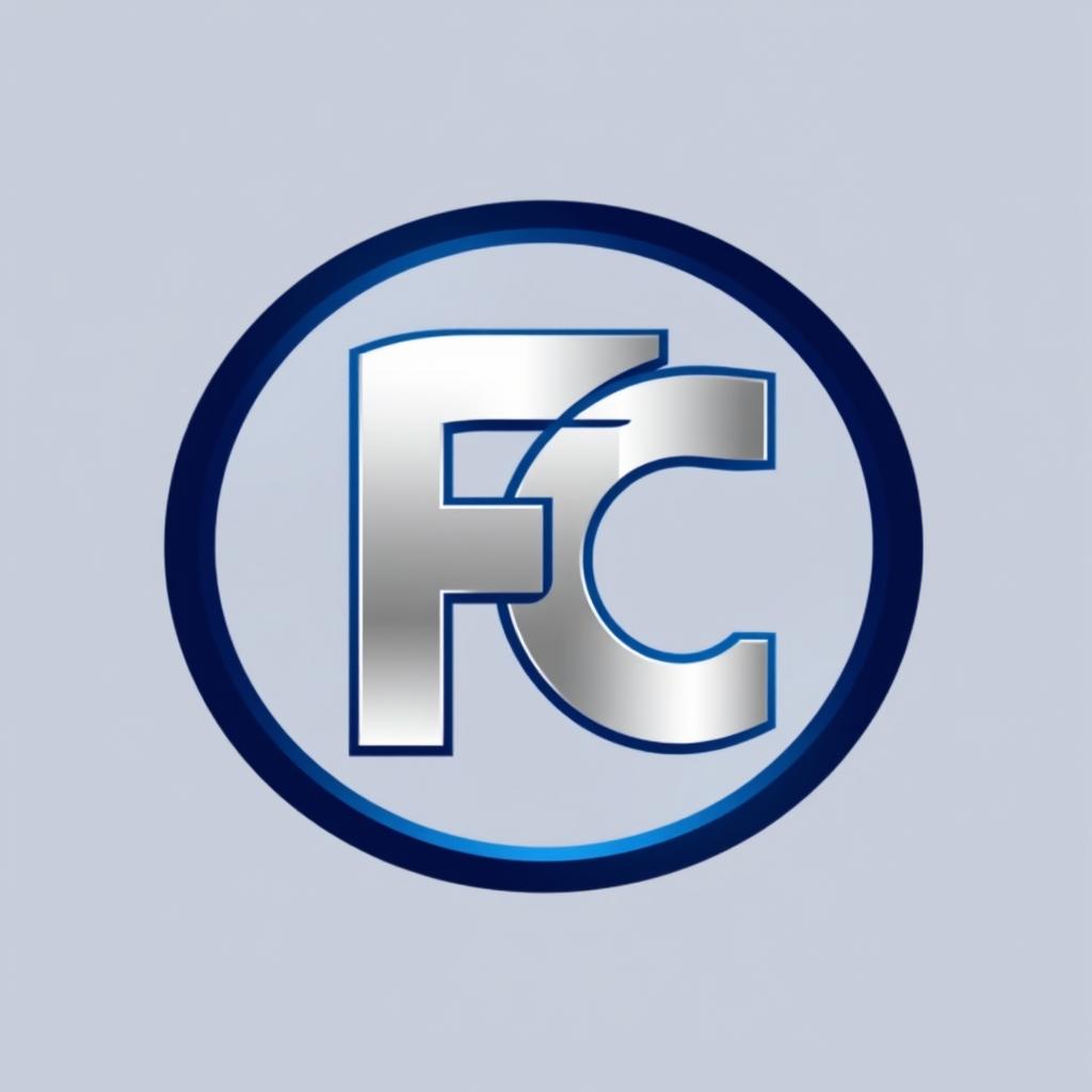 A stylish and modern logo design featuring the letters 'FC' prominently