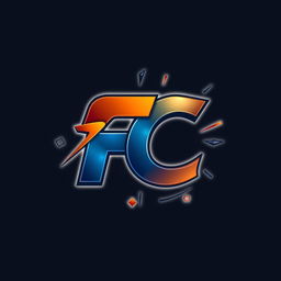 A highly detailed and artistic logo featuring the letters 'FC' in a stylized, modern design