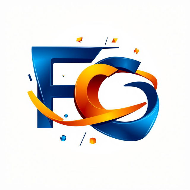 A highly detailed and artistic logo featuring the letters 'FC' in a stylized, modern design