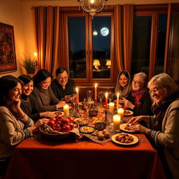 A beautiful celebration of Yalda Night, featuring a warm and cozy ambiance