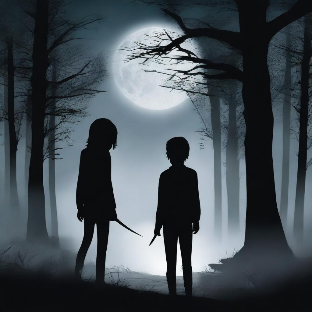 A high-quality digital art image illustrating a chilling scene