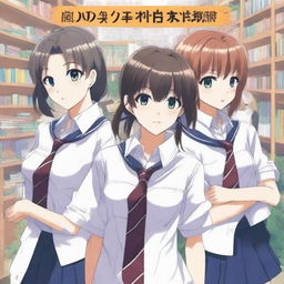 An eye-catching, top-tier book cover image in the anime style