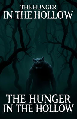 A dark and atmospheric forest setting, with twisted trees and dense fog, creating an eerie and isolated mood