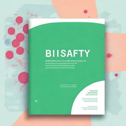 A high-quality digital art image of a professional cover page focused on BIOSafety