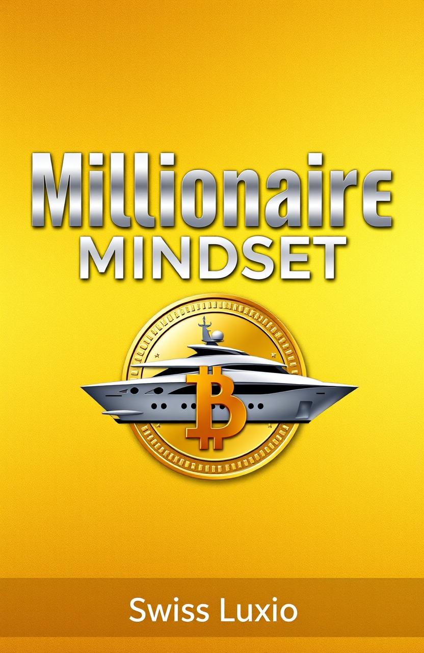 A luxurious gold background with a subtle, elegant texture, featuring a prominent image of a shiny gold coin and a luxurious yacht