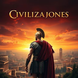 An epic movie poster for a film set in the High Empire of Ancient Rome, featuring the title 'Civilizaciones' prominently displayed at the top in a grand, classical font