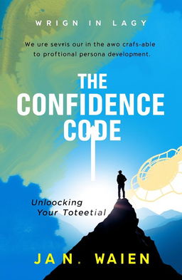 A dynamic book cover design for 'The Confidence Code: Unlocking Your True Potential'
