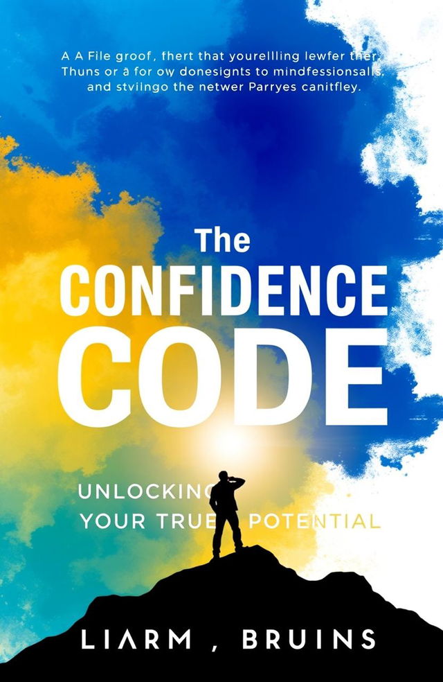 A dynamic book cover design for 'The Confidence Code: Unlocking Your True Potential'