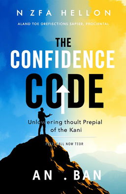 A dynamic book cover design for 'The Confidence Code: Unlocking Your True Potential'