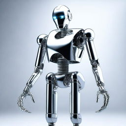 A digital art image of a robot in high resolution