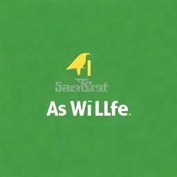 This is a high-quality digital art image of a 'Save Wildlife' logo