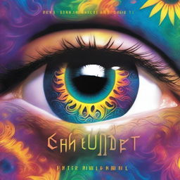 This is a high-quality book cover image, featuring a vivid, close-up depiction of a colorful eye